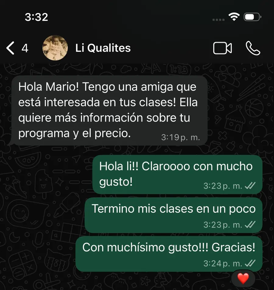 Student referring a friend